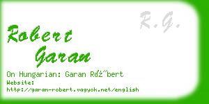 robert garan business card